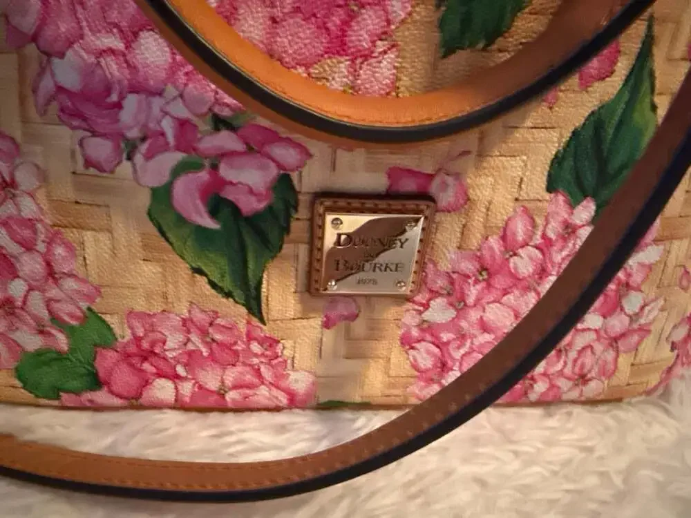 Dooney & Bourke Hydrangea Basketweave Domed Zip‎ Satchel